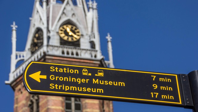 Bewegwijzering Groningen binnenstad