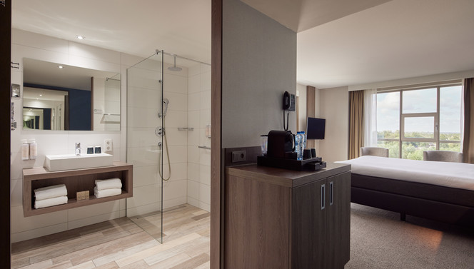 Comfort kamer open badkamer